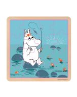 Puzzle Muminki Na Ryby drewniane 16el