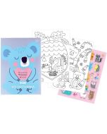 Kolorowanka z naklejkami A4/40K Bebe Kids pastel