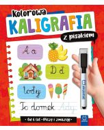 Kolorowa kaligrafia z pisakiem. Piszę i zmazuję
