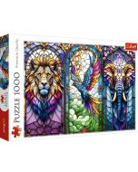 Puzzle 1000 Witraż: Zwierzęta TREFL