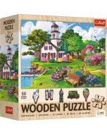 Puzzle drewniane 500+1 Letnia przystań TREFL