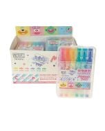 Flamastry dwustronne 6 kolorów