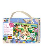 Stwórz pejzaż miejski Barcelona - puzzle drewniane