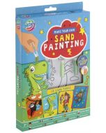 Zestaw obrazków samoprzylepnych + piasek niebieski