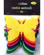 Motyle z filcu 11,5x8,5cm 9szt