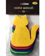 Koty z filcu 9x11cm 9szt