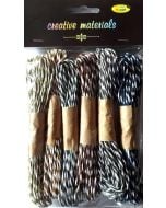 Sznurki papierowe duo 6 kolorów