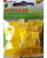 Mozaika kamyczk 10x10mm żółta