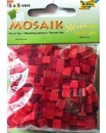 Mozaika kamyczki 5x5mm czerwona