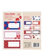 Naklejki na zeszyty Flowers 9szt