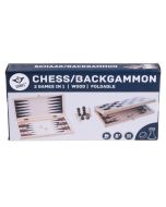 Szachy Backgammon drewniane