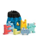 Gra zręcznościowa drewniana wesołe potwory