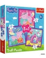 Puzzle 3w1 Zwyczaje świnki Peppy TREFL