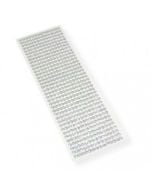 Kryształki samoprzylepne srebrne 6mm