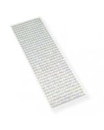 Kryształki samoprzylepne srebrne 6mm