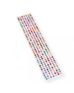 Kryształki samoprzylepne kolorowe 6mm