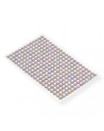 Kryształki samoprzylepne srebrne 6mm