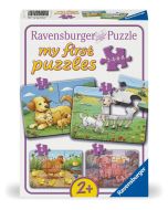 Puzzle dla dzieci 2D: Rodzina zwierząt 2-4-6-8el