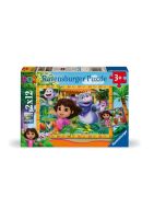Puzzle dla dzieci 2D: Dora poznaje świat 2x12el