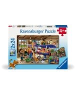 Puzzle dla dzieci 2D: Mechanicy w akcji 2x24el