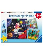 Puzzle dla dzieci 2D: Dzieci i nauka 3x49el