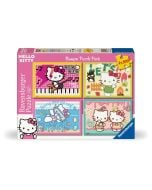 Puzzle dla dzieci 2D: Hello Kitty zestaw 4x100el