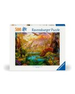 Puzzle 2D: Świat dinozaurów 500el