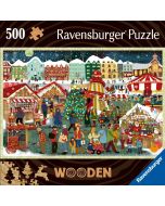 Puzzle drewniane 500 Jarmark świąteczny