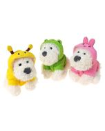 Pies pluszowy w kubraczku MIX