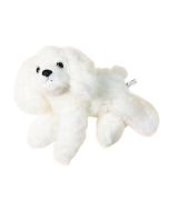 Pies pluszowy biały 25x24cm