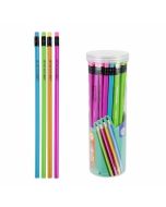 Ołówek z gumką HB trójkątny tuba (48szt)