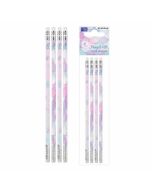 Ołówek z gumką HB Mermaid 4szt