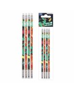 Ołówek z gumką HB Skate Dino 4szt