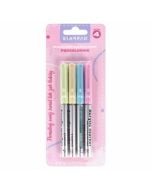 Marker akrylowy w pędzelku pastel 4 kolory