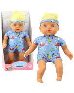 Lalka bobas niebieskie ubranko 31cm