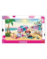 Puzzle 15 ramkowe Myszka Minnie Na plaży