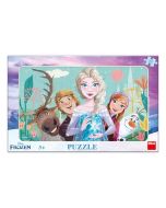 Puzzle 15 ramkowe Kraina Lodu Frozen II Rodzina