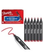 Markery akrylowe czerwone (6szt)