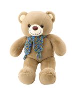 Miś pluszowy z wełnanym szalikiem 55cm