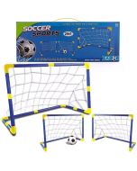 Bramka piłkarska z piłką i pompką 2w1