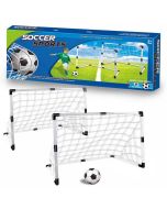 Bramka piłkarska z piłką i pompką 2szt