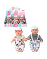 Lalka bobas w ogrodniczkach MIX