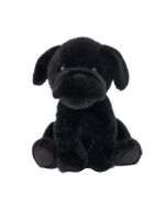 Pies Buldog czarny 25cm