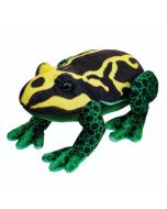 Żaba czarno - żólta 13cm