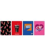 Zeszyt A5/32K kratka M Mat+UV Coca Cola (10szt)