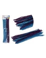 Druciki kreatywne metalik fiolet + niebieski