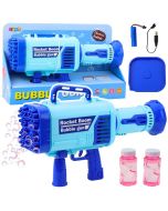 Duży pistolet na bańki mydlane elektryczny nieb