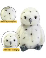 Maskotka Sowa biała 23cm