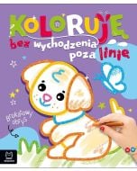 Koloruję bez wychodzenia poza linię Piesek brokat