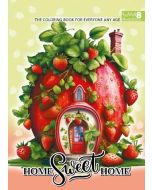 Kolorowanka A4 pionowa 8 obrazków Domki zielony